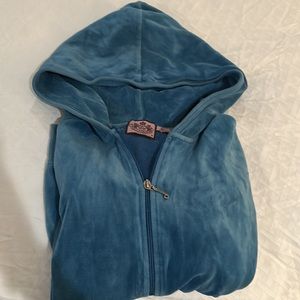 Juicy Couture Zip-Up Velour Sweatshirt